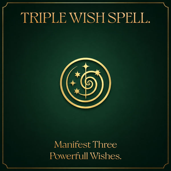 TRIPLE WISH SPELL – Manifest Three Powerful Wishes for Love, Money or Success