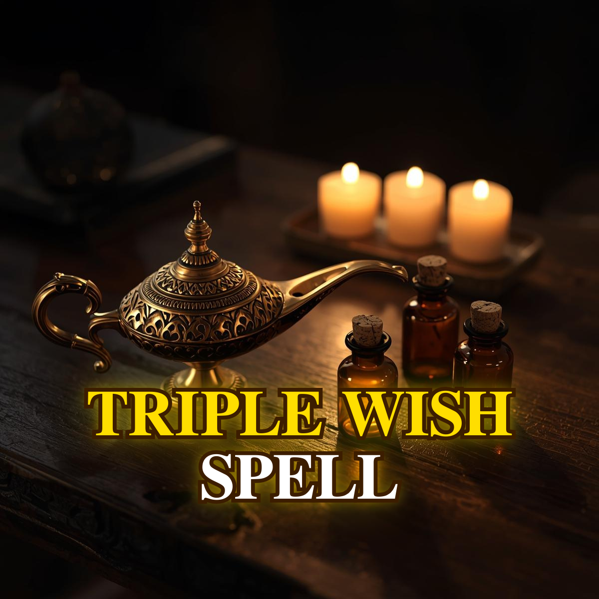 TRIPLE WISH SPELL – Manifest Three Powerful Wishes for Love, Money or Success